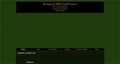 Desktop Screenshot of evergreenhillsgolf.com
